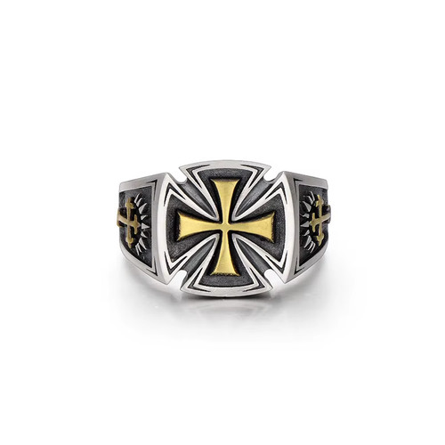 Anello croce ferro - anello, in